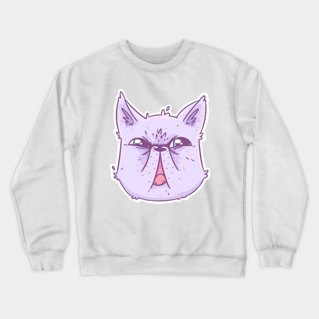Disgruntled cat Crewneck Sweatshirt by SimonPetrik